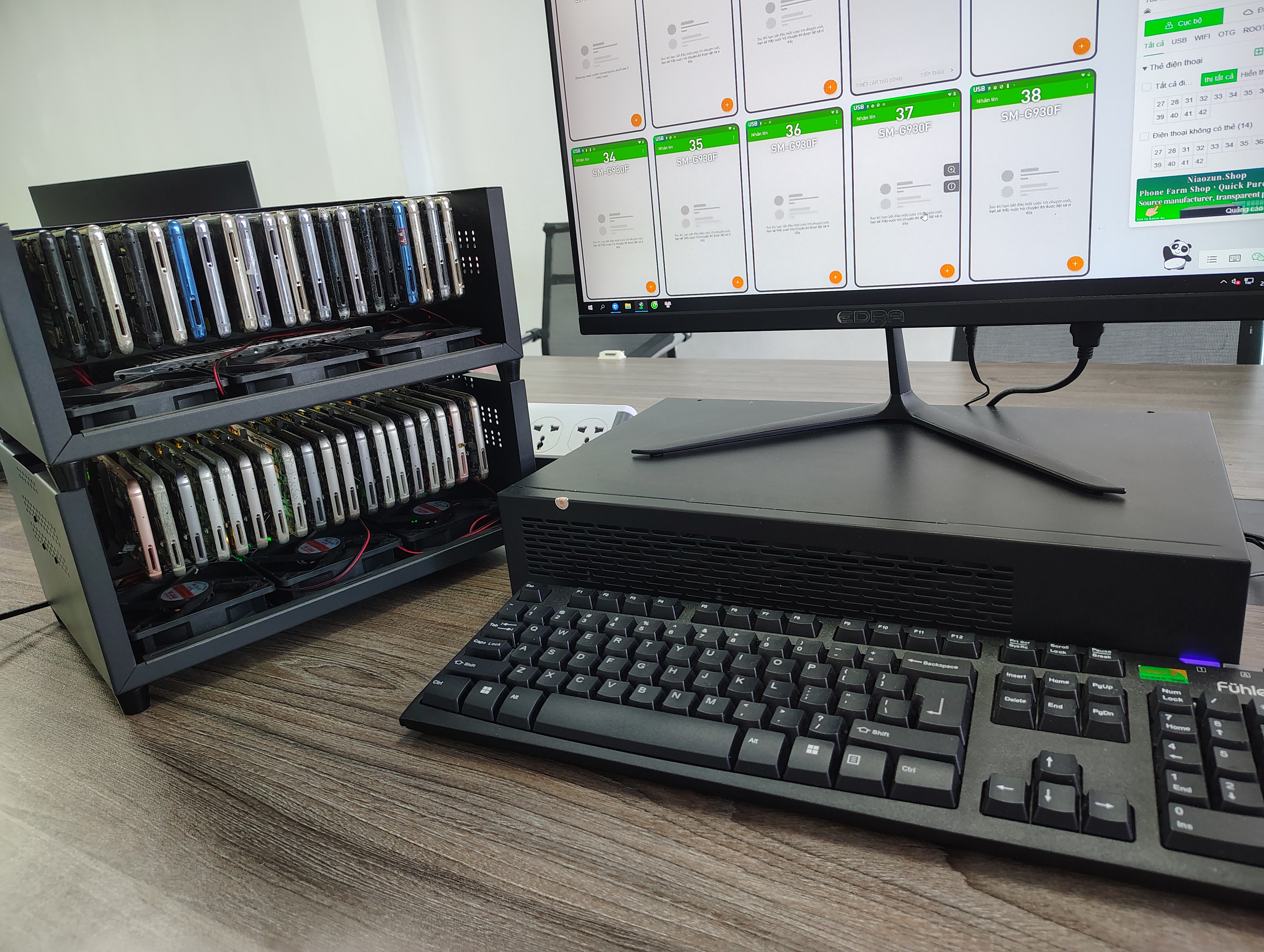 Lắp Đặt Box Phone Farm Tại Noble Crystal Hà Nội